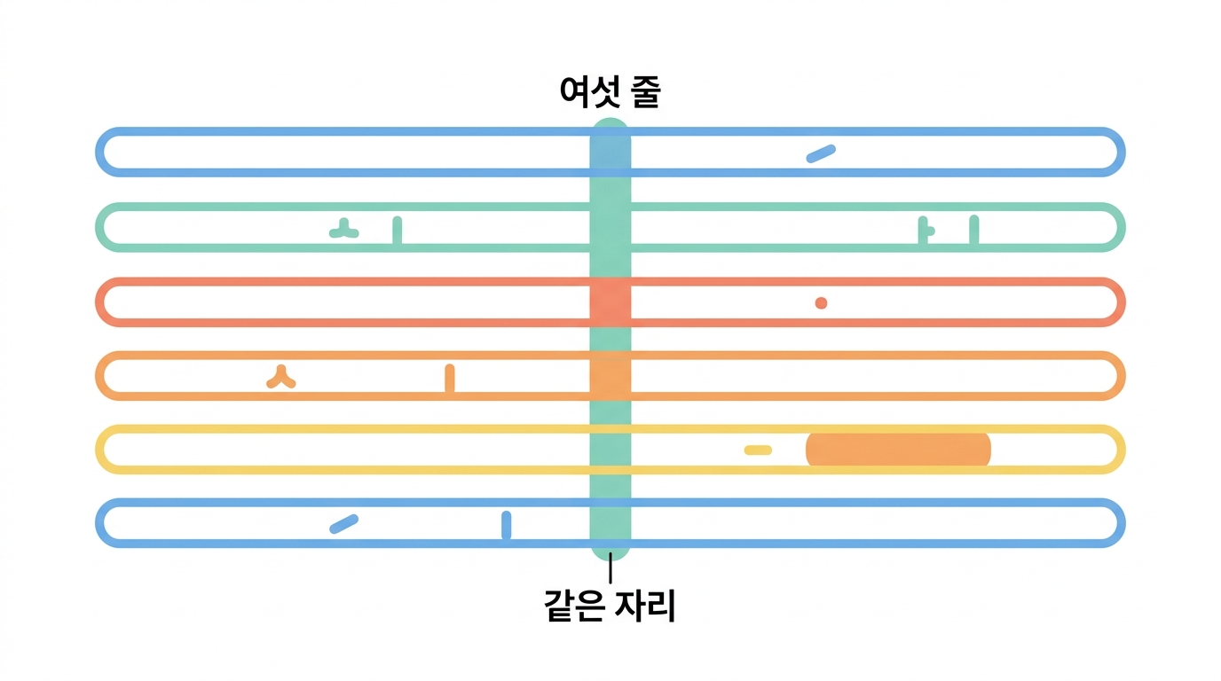 보존성 6/6 — 여섯 균주를 tblastn 으로 견주다