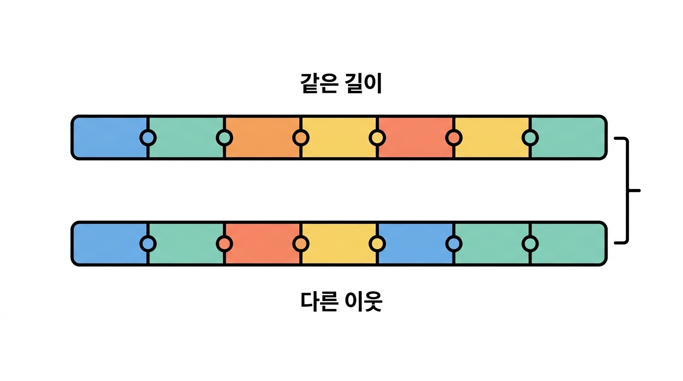 에피토프 스무 개를 한 줄로 잇는다