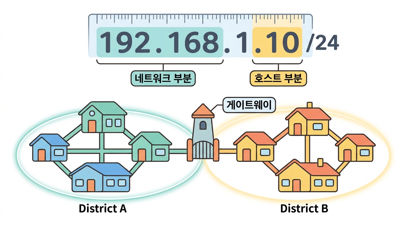 서브넷 — 우리 동네의 경계선