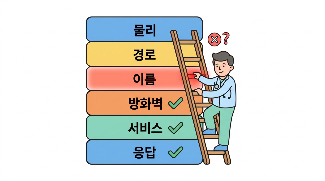 장애 진단 — '사이트가 안 열려요'