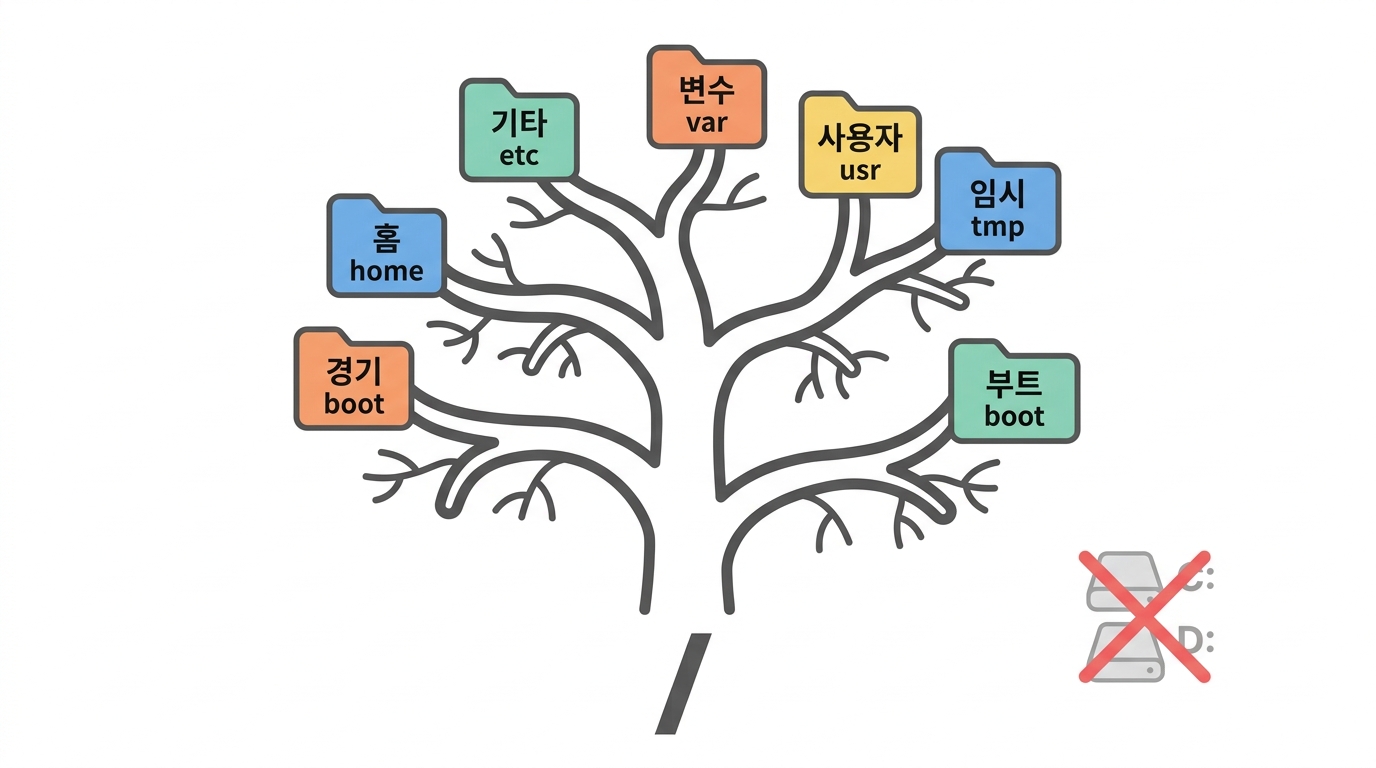 파일 시스템 — 뿌리 하나에서 뻗은 나무