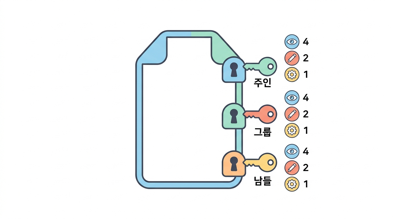 권한 — 누가 무엇을 할 수 있는가