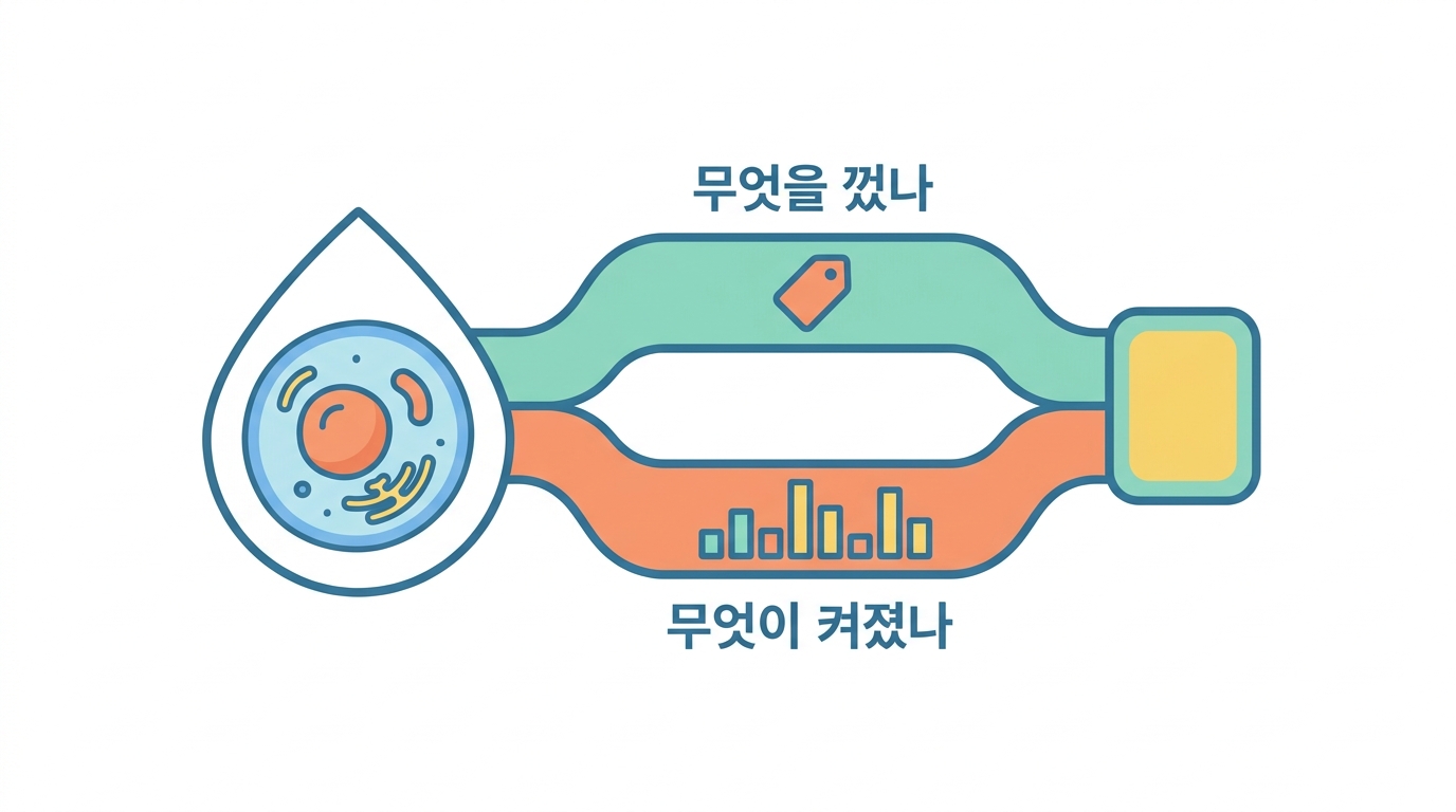 유전자를 끄고, 세포를 한 개씩 읽는다