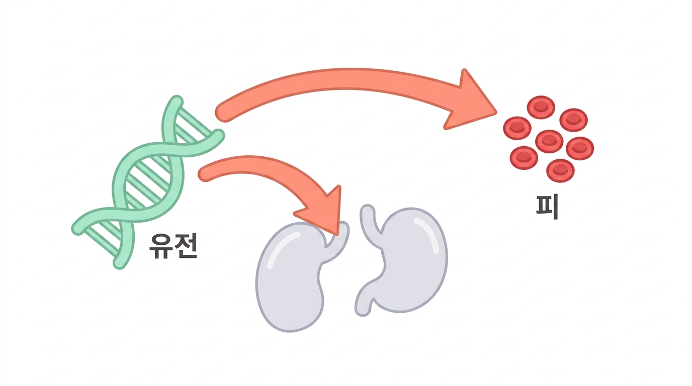 유전 근거는 있다 — 다른 병을 가리킬 뿐이다