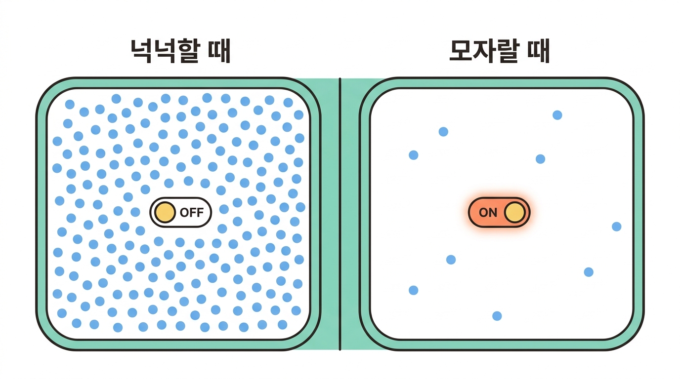 몸에는 산소를 재는 눈금자가 있다