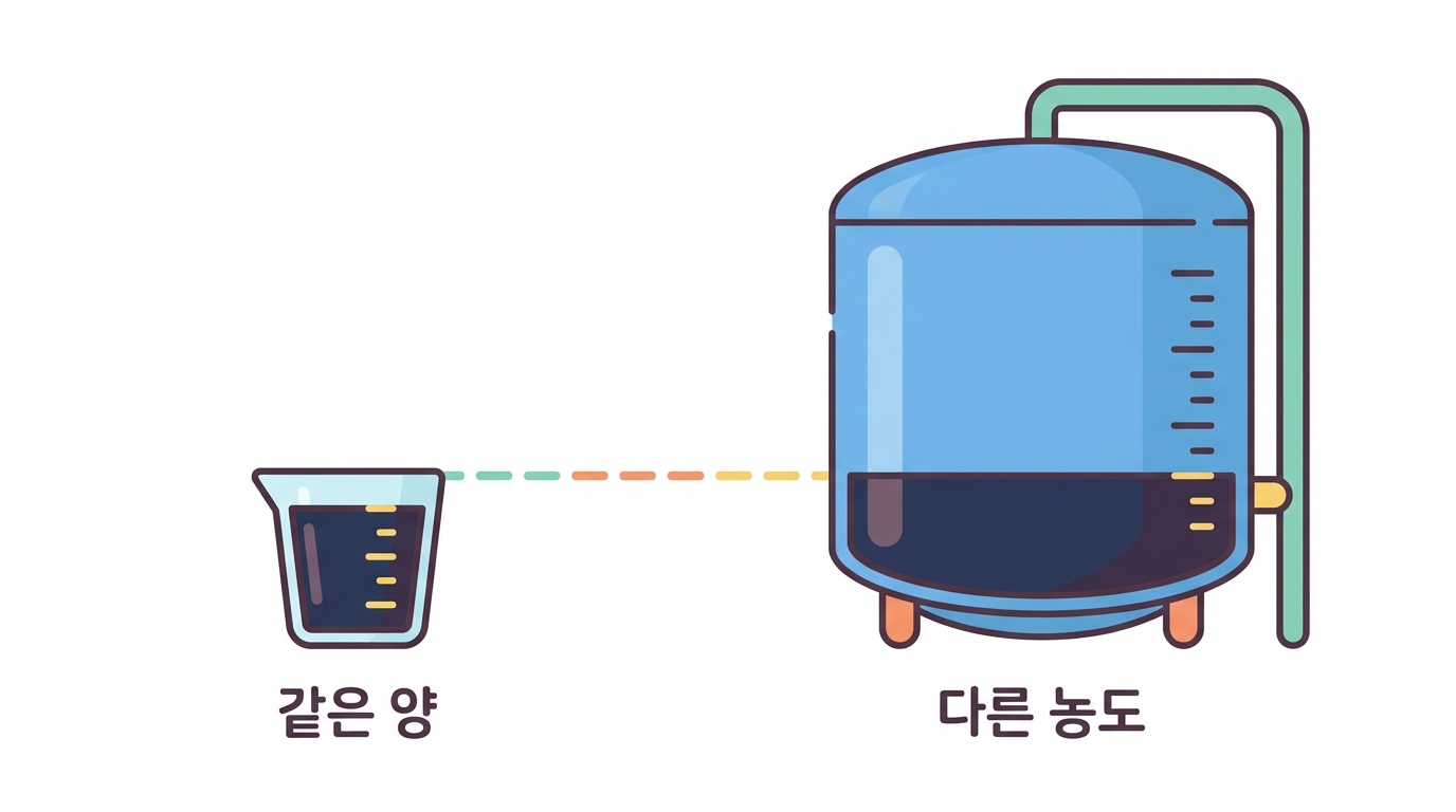 분포용적 — 몸이 몇 리터여야 이 농도가 나오나