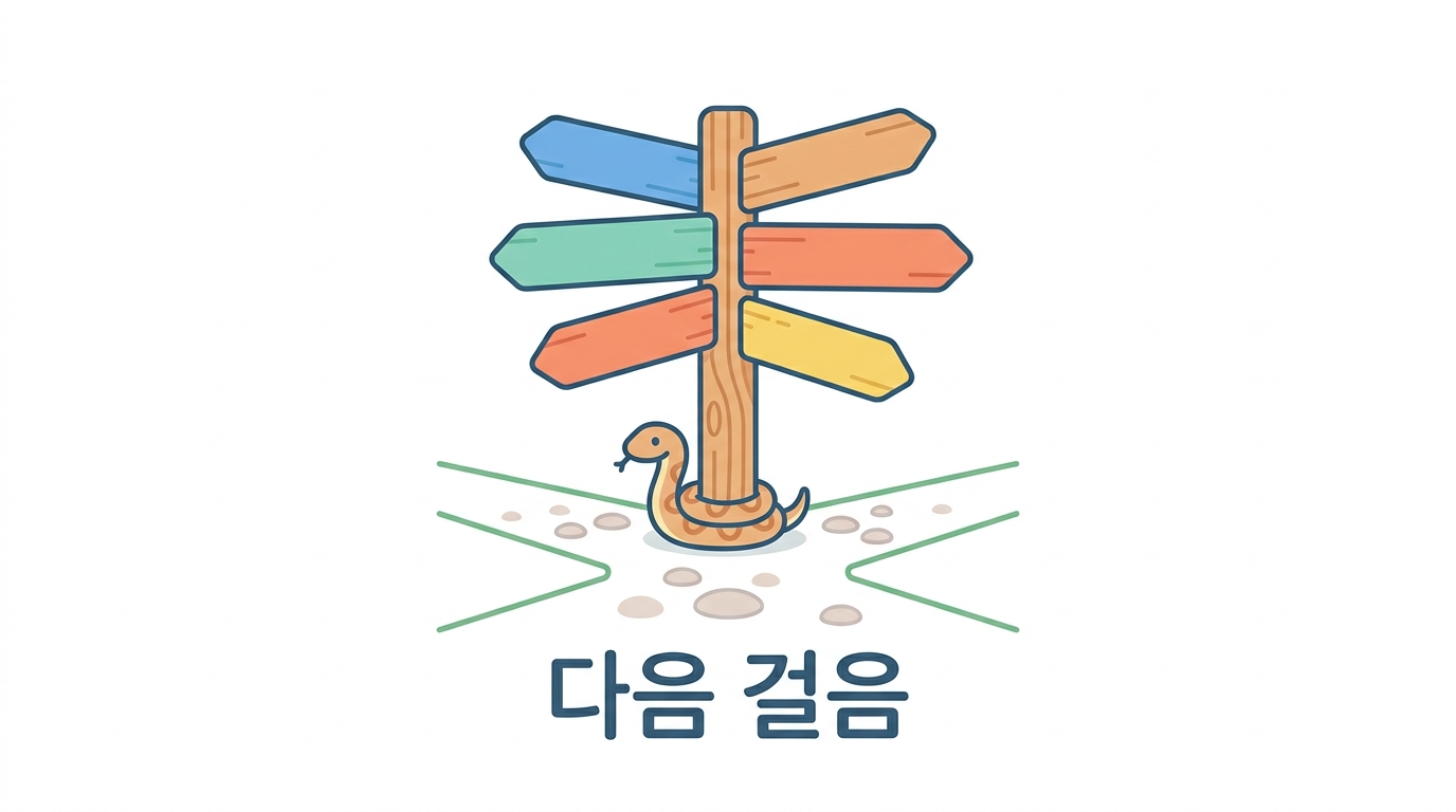정리 — 여기서 어디로