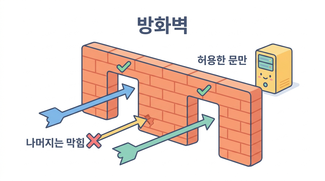방화벽 — 첫 번째이자 가장 값싼 방어