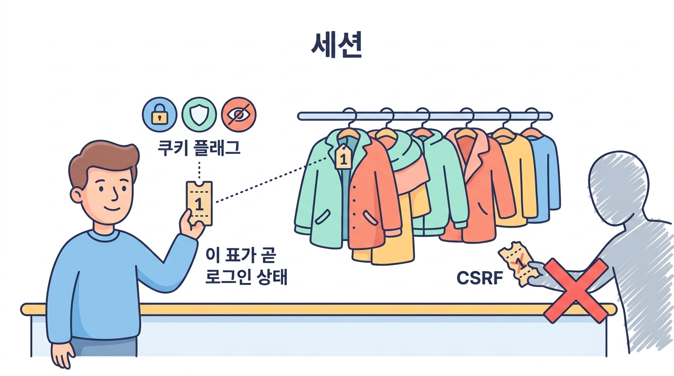 세션 — 로그인한 다음을 지킨다