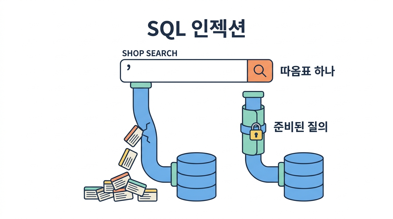 SQL 인젝션 — 검색창으로 DB를 통째로