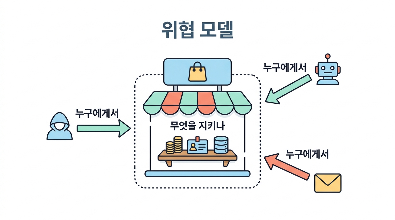 위협 모델 — 내 쇼핑몰을 누가 노리나