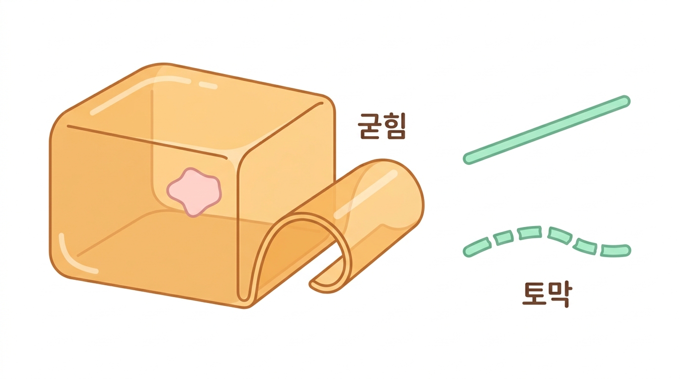 파라핀 덩어리에서 꺼낸다