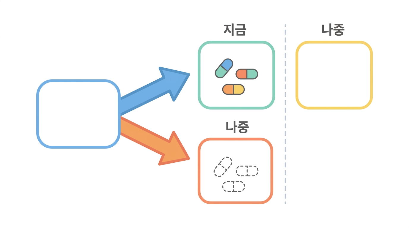 두 층으로 나눈 표적