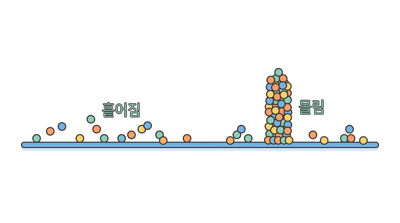 재발성 — 같은 자리가 몇 번 나오나