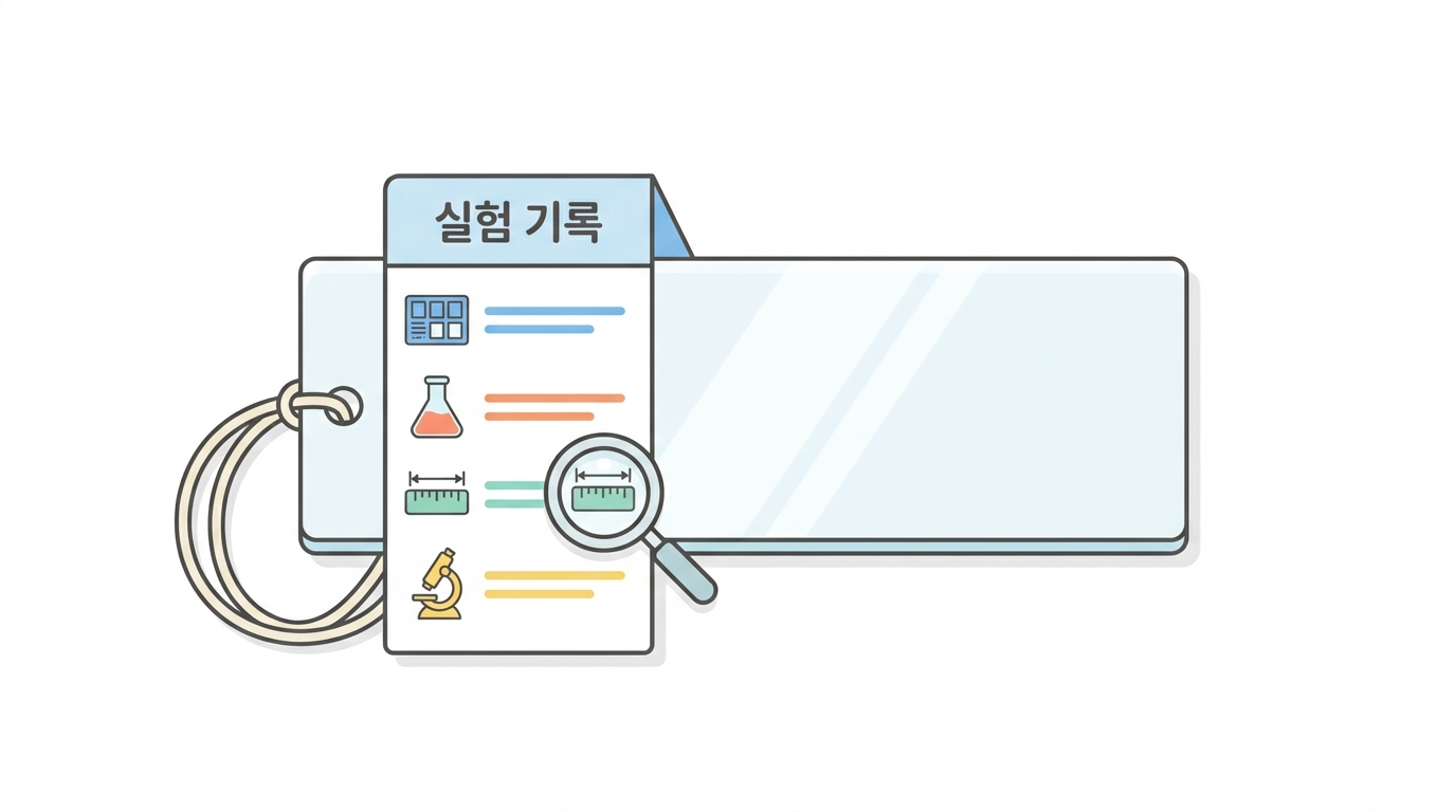 실험 기록 읽기 — 이 자료가 어떻게 만들어졌는지
