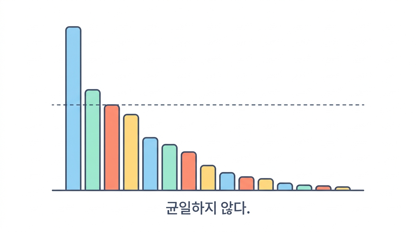 V 유전자 사용은 균일하지 않다