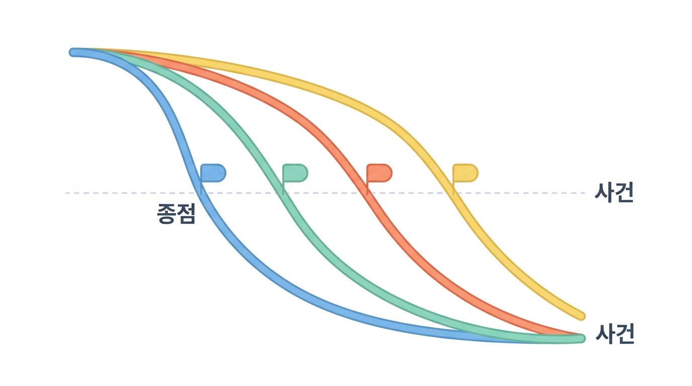 종점이 넷이다 — 무엇을 '사건' 이라 부를 것인가