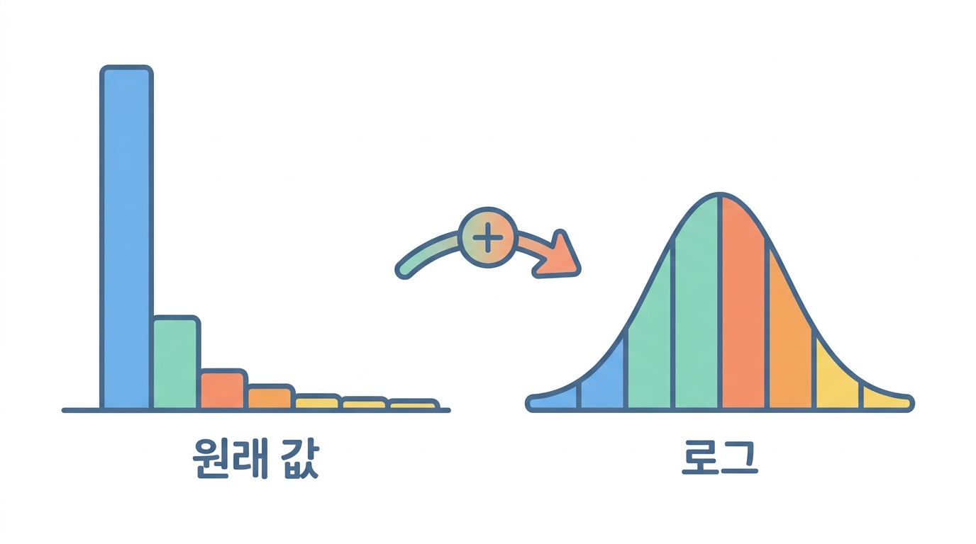 로그를 씌운다 — 그리고 그 +1 은 무엇인가