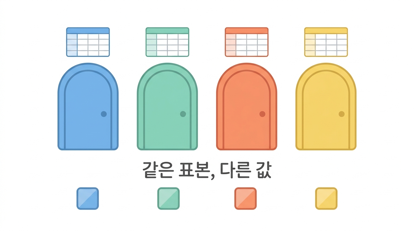 창구가 넷이다 — 같은 자료, 다른 숫자