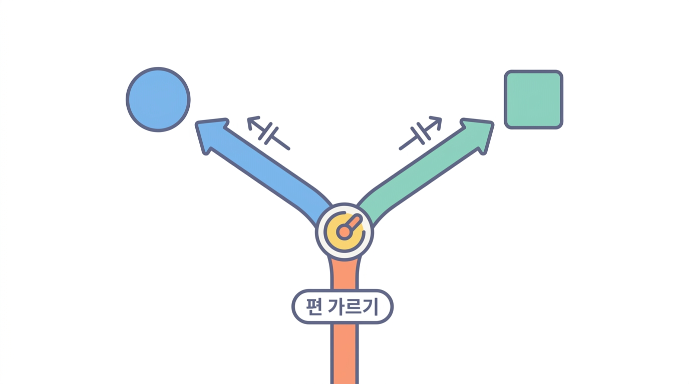 How a double-positive cell picks a side