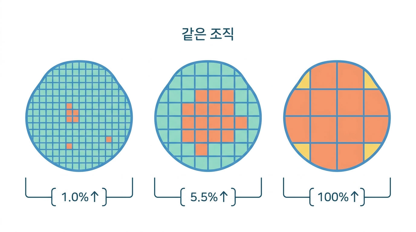 조각의 크기 — 50 µm 가 정한 것