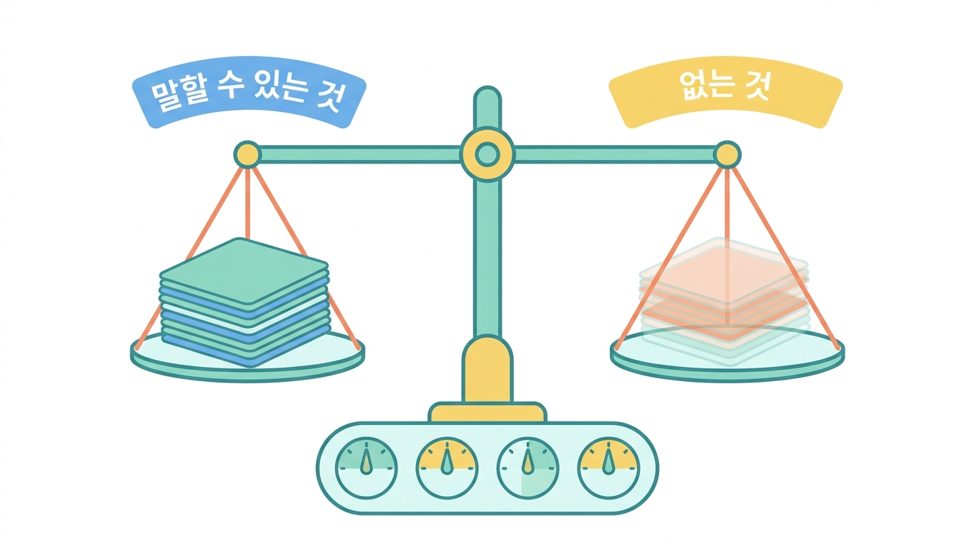 말할 수 있는 것과 말할 수 없는 것