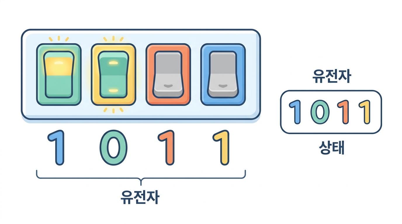 유전자를 스위치로 본다 — 세포 하나가 숫자 몇 개가 되기까지