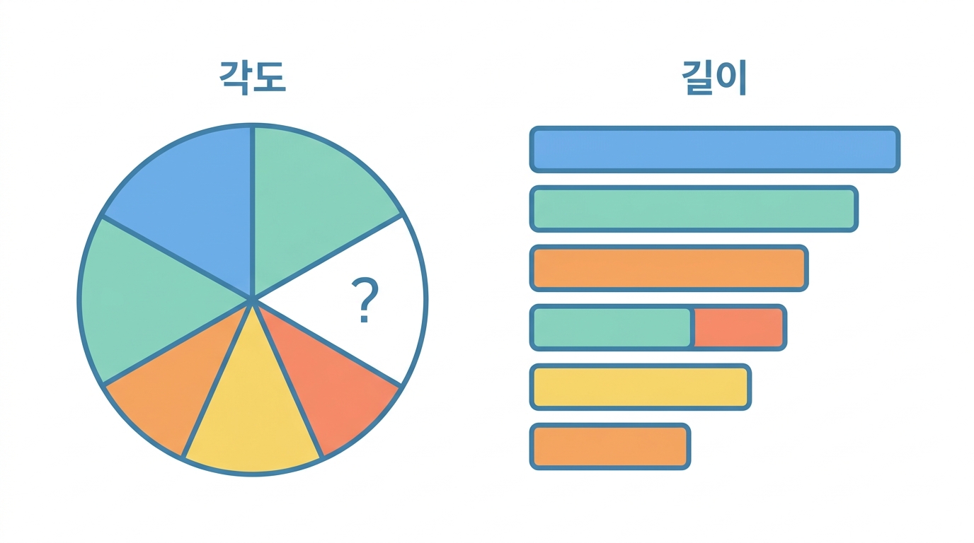 원그래프 — 논문 62칸 중 딱 하나뿐인 이유