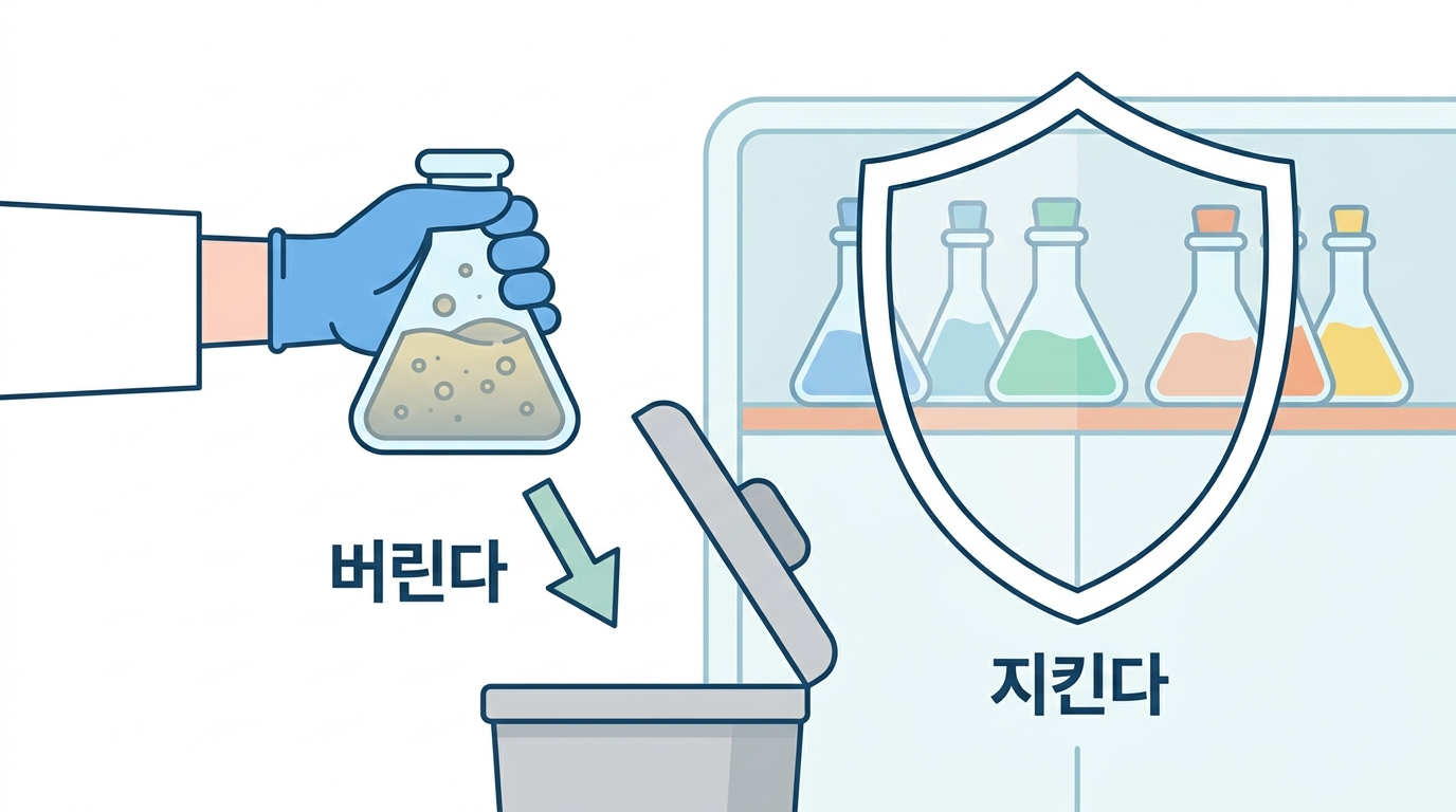 오염 사고가 났을 때 — 무엇을 버리고 무엇을 남기나